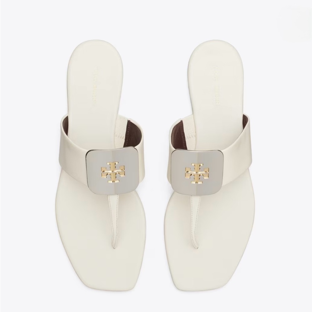 Tory Burch GEORGIA SANDAL in Light cream size 6